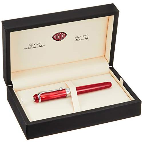 アウロラ 万年筆 Ef 極細字 アルファ H11 Cref ロッソ 両用式 正規輸入品