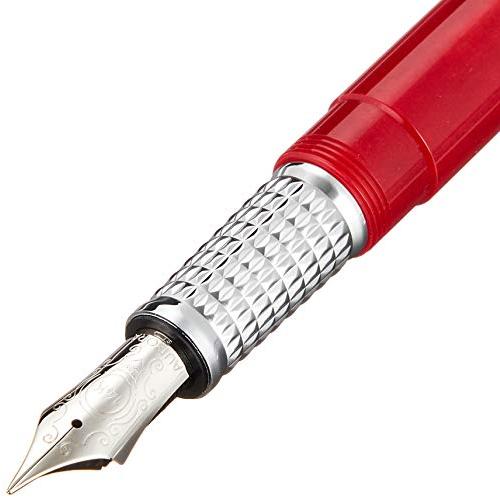 アウロラ 万年筆 Ef 極細字 アルファ H11 Cref ロッソ 両用式 正規輸入品