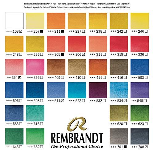 レンブラント水彩絵具ハーフパン マスターBOX 42色セットT0584-0012-