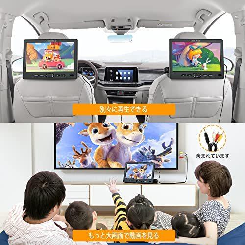 ヘッドレストモニター DESOBRY 車載用DVDプレーヤー 10.1インチ