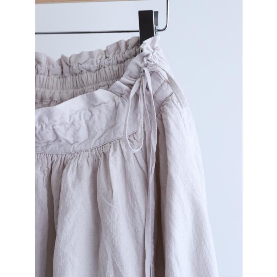 Gauze# " FRANCOIS FRILL SKIRT ( Grayish White / Black ) "｜rurublue｜12