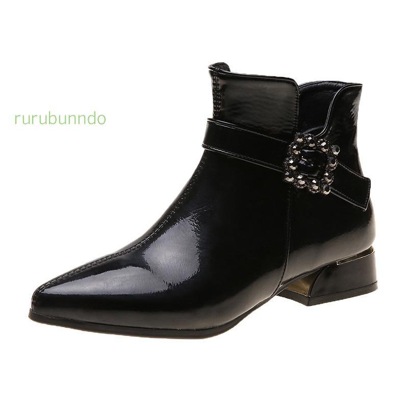 テレビで話題 疲れない 歩きやすい 太ヒール クロスベルト チャンキーヒール ショートブーツ レディース ブーツ 足が痛くならない おしゃれ かわいい レディース靴 その他ブーツ 選択項目 ブラック 36 Www We Job Com