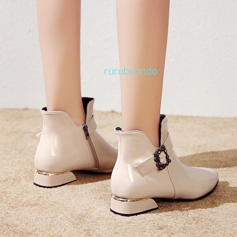 テレビで話題 疲れない 歩きやすい 太ヒール クロスベルト チャンキーヒール ショートブーツ レディース ブーツ 足が痛くならない おしゃれ かわいい レディース靴 その他ブーツ 選択項目 ブラック 36 Www We Job Com