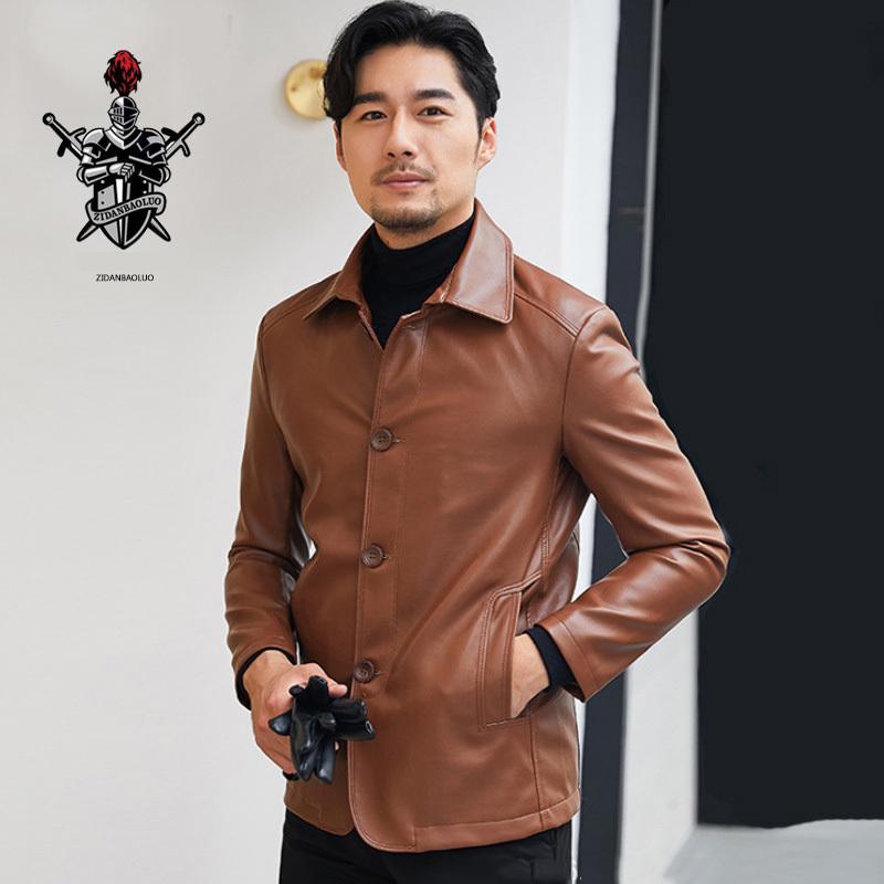 メンズ革ジャン アウター ライダース バイクpuレザージャケット テーラードジャケット父の服カジュアルビジネス アウトドア春秋送料無料 cqg ルルランド 通販 Yahoo ショッピング