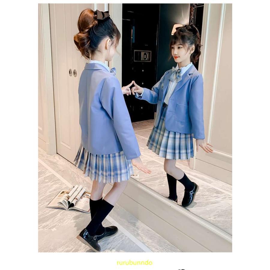 上下セット３点セット可愛い女の子スーツ子供服チェック柄 卒業式 小学校 女子スーツ卒服プリーツスカートスクール スカート発表会高校生 入園式 卒園式 woe ルルランド 通販 Yahoo ショッピング