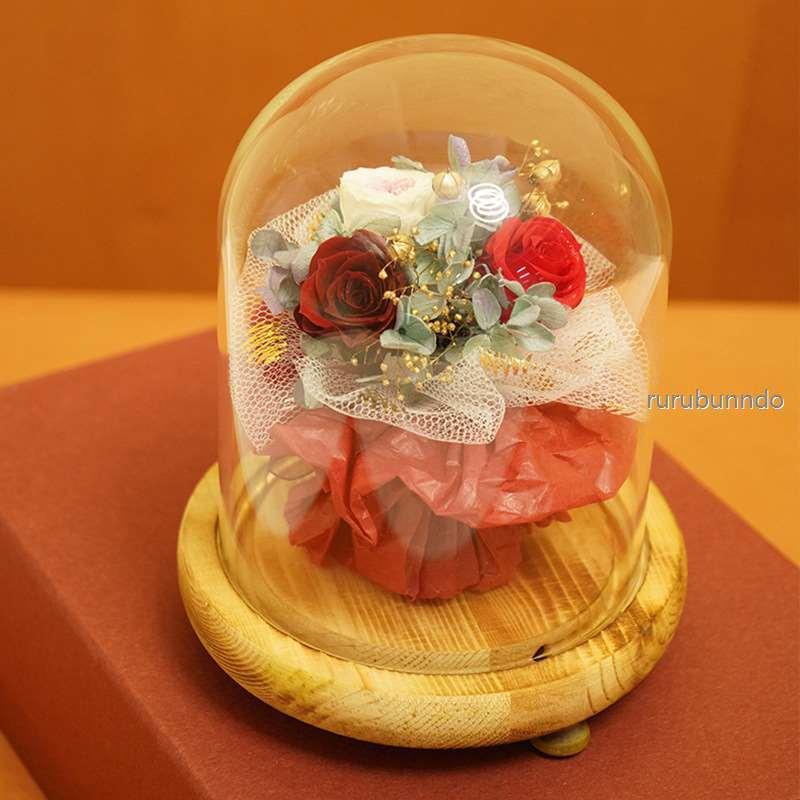 プリザーブドフラワー 誕生日 プレゼント ギフトガラスおばあちゃん 女性ボックスホワイトデーお見舞いホワイトデー 卒業 入学 卒園 母の日 義理高級 pad ルルランド 通販 Yahoo ショッピング