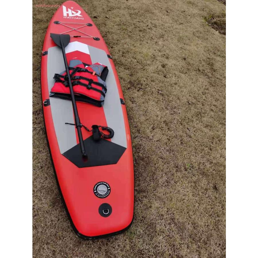 【最安値挑戦中】 SUP ボードスタンドアップパドルボード 簡易式サーフボードインフレータブルSUPソフトボードインフレータブル 空気式 持ち運び便利 アルミパドル 【L7041944465】(25400円)