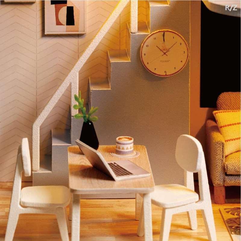 子供手芸diyドールハウス女の子知育玩具3dパズルモデルルーム風お洒落な二階建て優雅である手作りキットコレクション出会えてよかった初心者ギフト誕生日 rdr ルルランド 通販 Yahoo ショッピング