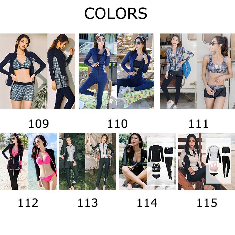 ダイビング ウェットスーツ レディース 水着 5点セット 長袖 シュノーケリング スイムウェア ファッション 色選可 Aew ルルランド 通販 Yahoo ショッピング