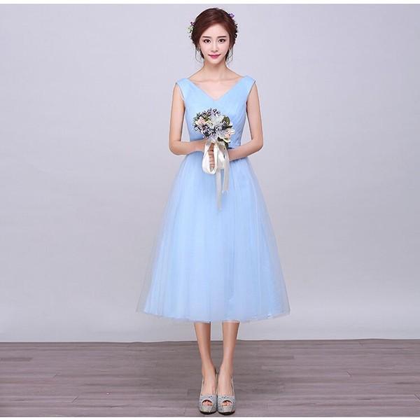 最新最全の 介添えドレス 膝下丈 ミディ丈ブライズメイドドレス ゲストドレス 二次会 お揃いドレス 結婚式 フォーマルドレス カラードレス 発送は10 15営業日予定 了承済み Www Villaggioaluminios Com Br