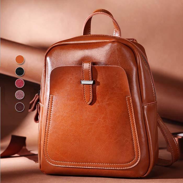 本革 厳選牛革 レザー リュックサック レディース ショルダーバッグ リュック レザーバッグ 3way 通学 通勤 旅行 おしゃれ 鞄 バッグ デイバック アウトドア New ルルランド 通販 Yahoo ショッピング