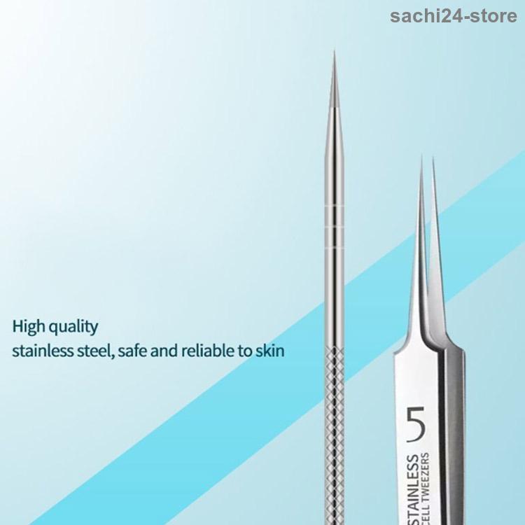 8本セット 収納ケース付き 角栓取り コメドプッシャー ニキビ取り 毛抜き 毛穴ケア専 角栓除去 ピンセット 角栓取り ニキビケア 携帯便利 黒ずみ｜rururu-store｜03