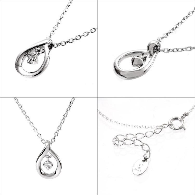 4℃ ヨンドシー ネックレス エターナル シルバー しずく 雫 4℃ ヨンドシー ネックレス エターナル シルバー しずく 雫