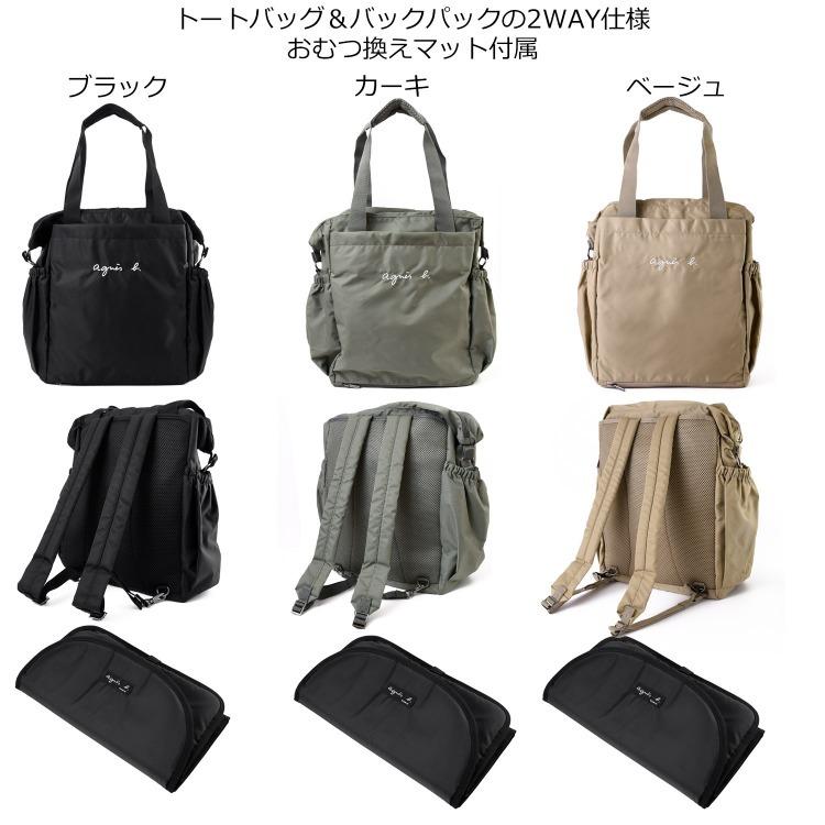 agnes b. 新品 ナイロンリュック マザーズバッグ バックパック