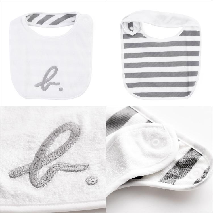 3年保証 アニエスベー アンファン Agnes B スタイ よだれかけ 男の子 女の子 ブランド リバーシブル 出産祝い コットン ベビー用品 ベビーギフト Ke65 L Bavoir Cisama Sc Gov Br