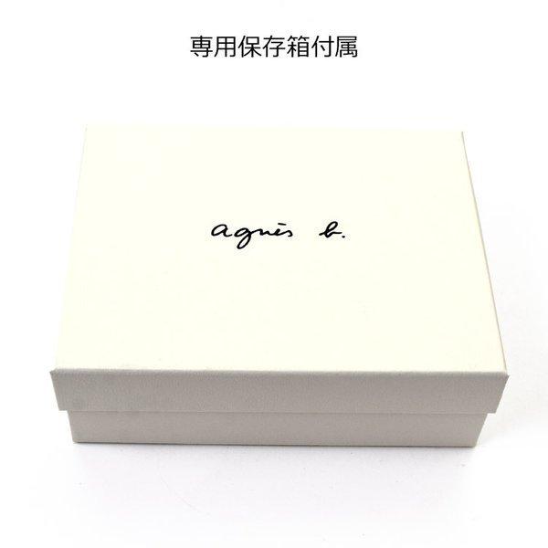 アニエスベー agnes b. 財布 二つ折り レディース ロゴ 専用保存箱付属 