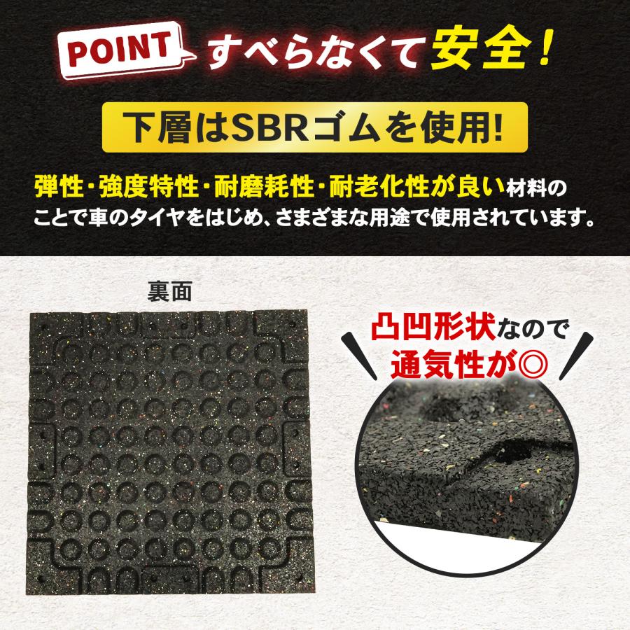 RAJA トレーニングマット ジムマット 筋トレ ジョイント ヨガ マット