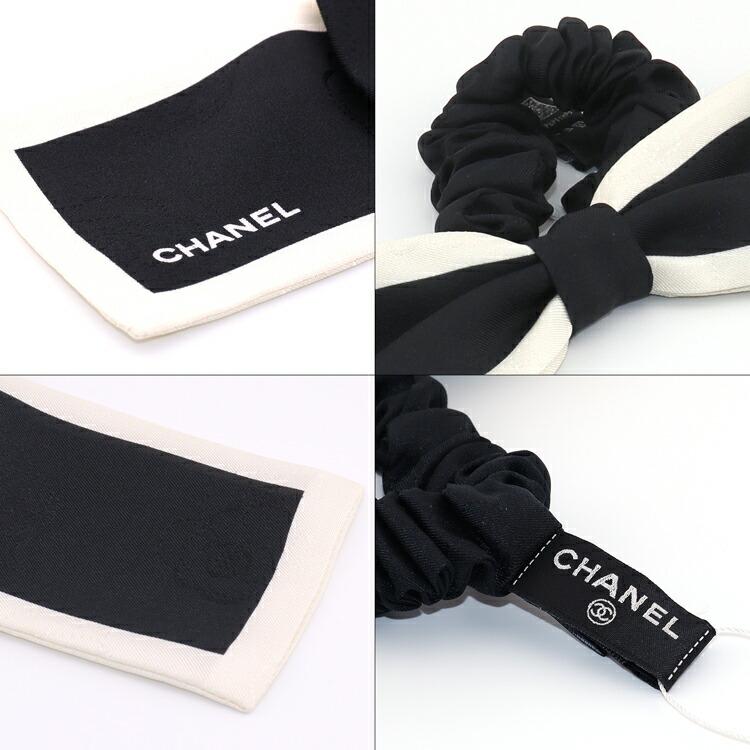 CHANEL シャネル ヘア アクセサリー シルクリボン シュシュ 髪 CHANEL シャネル ヘア アクセサリー シルクリボン シュシュ 髪