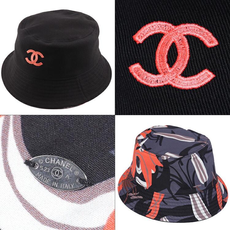 CHANEL シャネル リバーシブル バケットハット バケハ 帽子 CC CHANEL シャネル リバーシブル バケットハット バケハ 帽子 CC