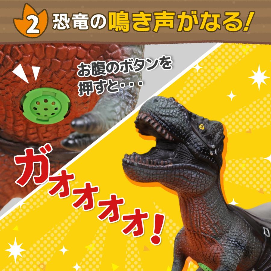 MRG JAPAN 恐竜 おもちゃ 乗れる 大きい 音が鳴る リアル 鳴く