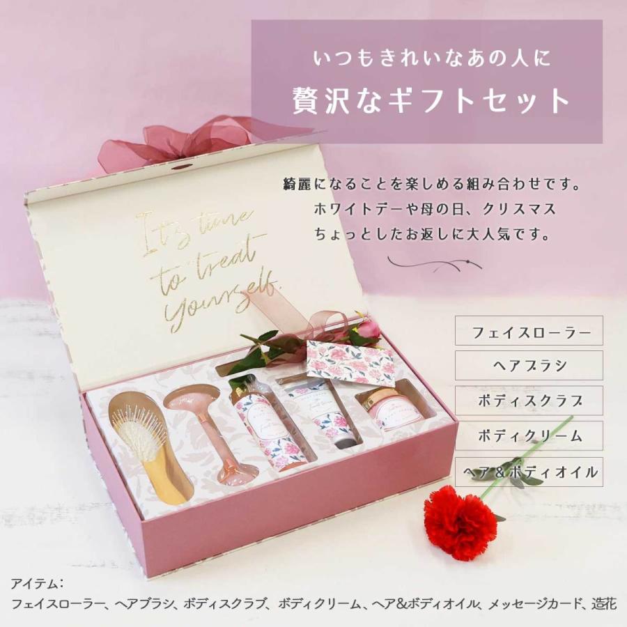 フランフラン Francfranc ザ トリートタイム ギフトセット ビューティー ローズ サボンの香り フェイスローラー ヘアブラシ ボディクリーム プレゼント ラッシュモール 通販 Paypayモール