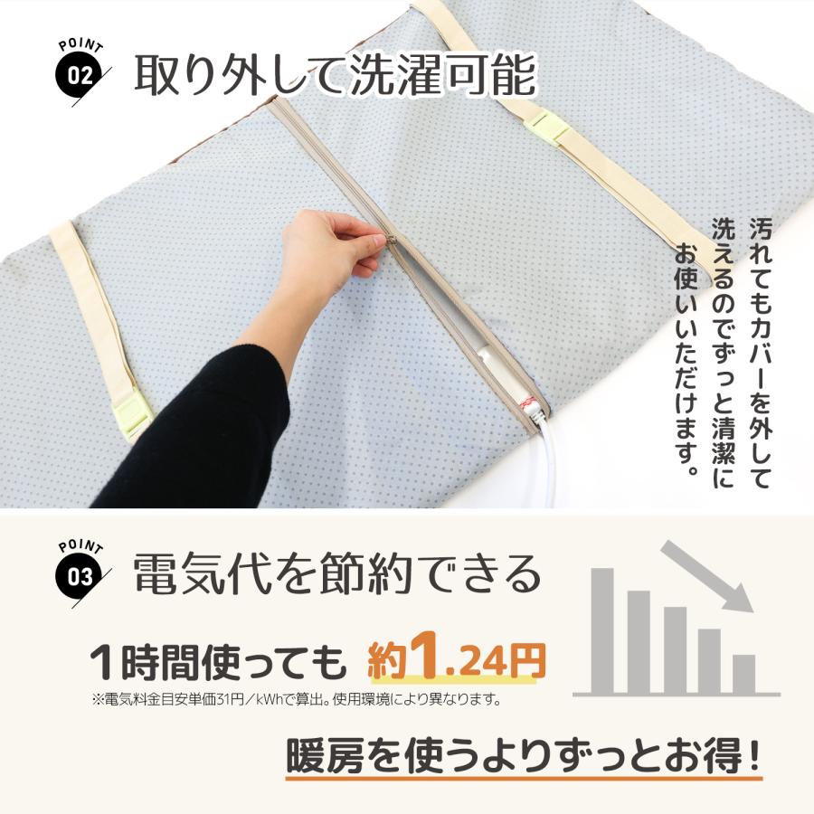 ホットマット　電気マット&毛布　節電　暖房器具　寒さ対策　一人用電熱マット ゼンケン ホットカーペット ホットマット 電熱マット 一人用