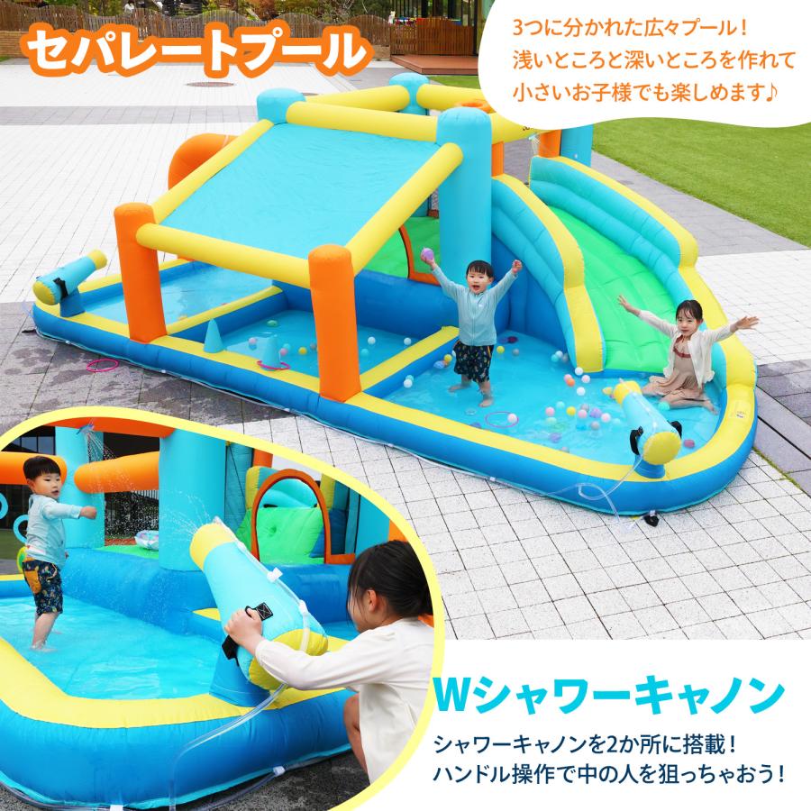 MRG JAPAN プール 家庭用 大型 スライダー 滑り台付きプール すべり台