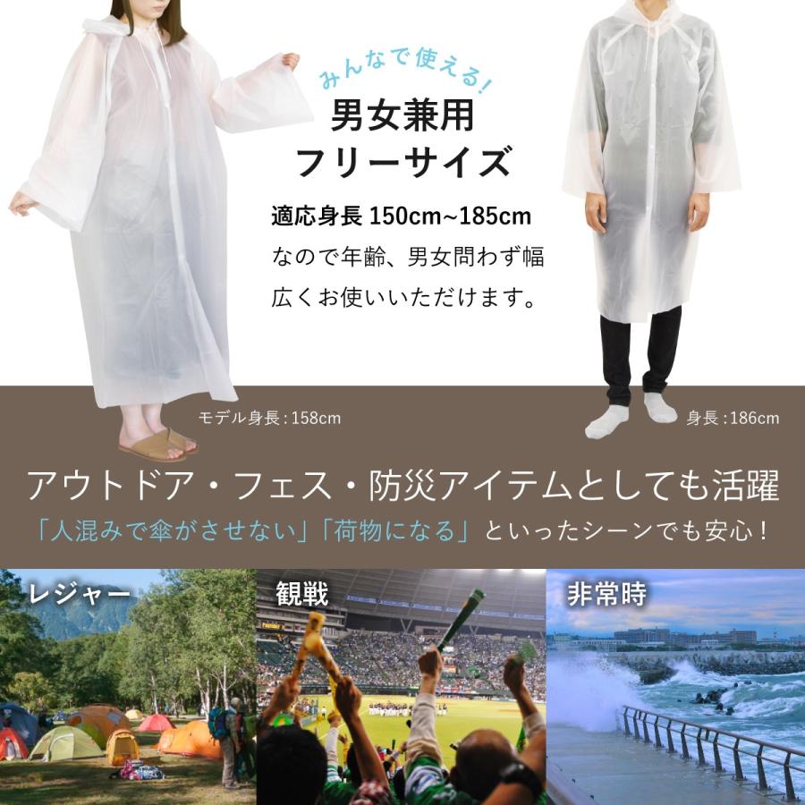 在庫処分 カッパ 雨具 使い捨て レインコート レインポンチョ イベント