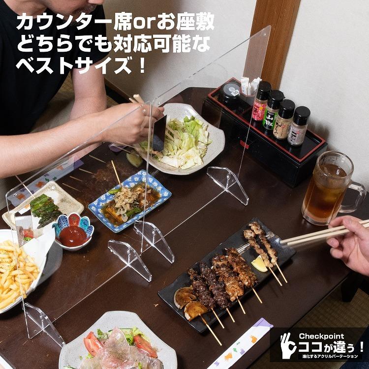 アクリルパーテーション 5枚セット あすつく 290×440 アクリル板 透明