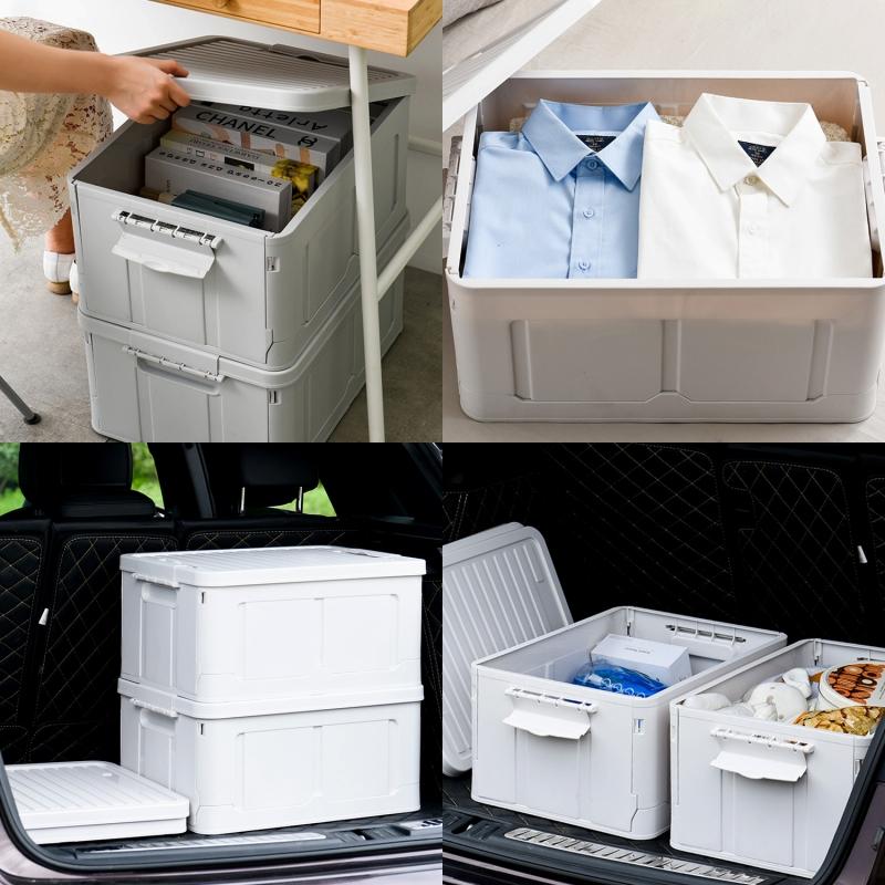 MRG JAPAN 収納ボックス フタ付き 折りたたみ プラスチック おしゃれ