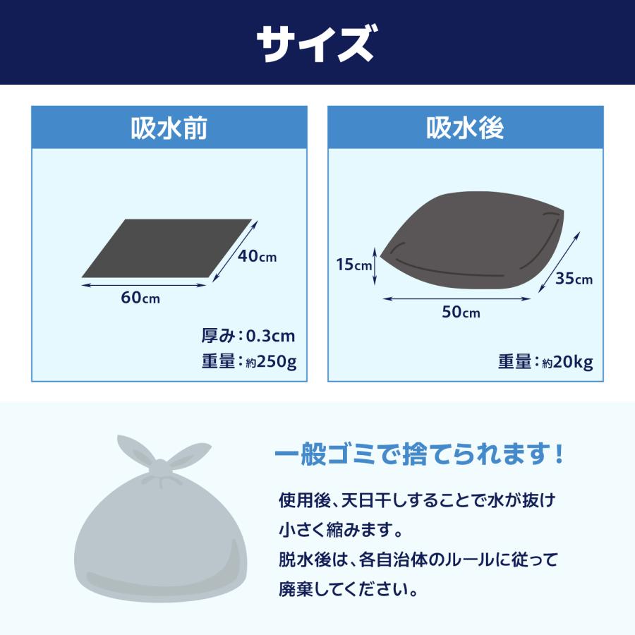 MRG JAPAN 土のう 吸水土のう 水でふくらむ 台風 災害 豪雨 浸水 対策
