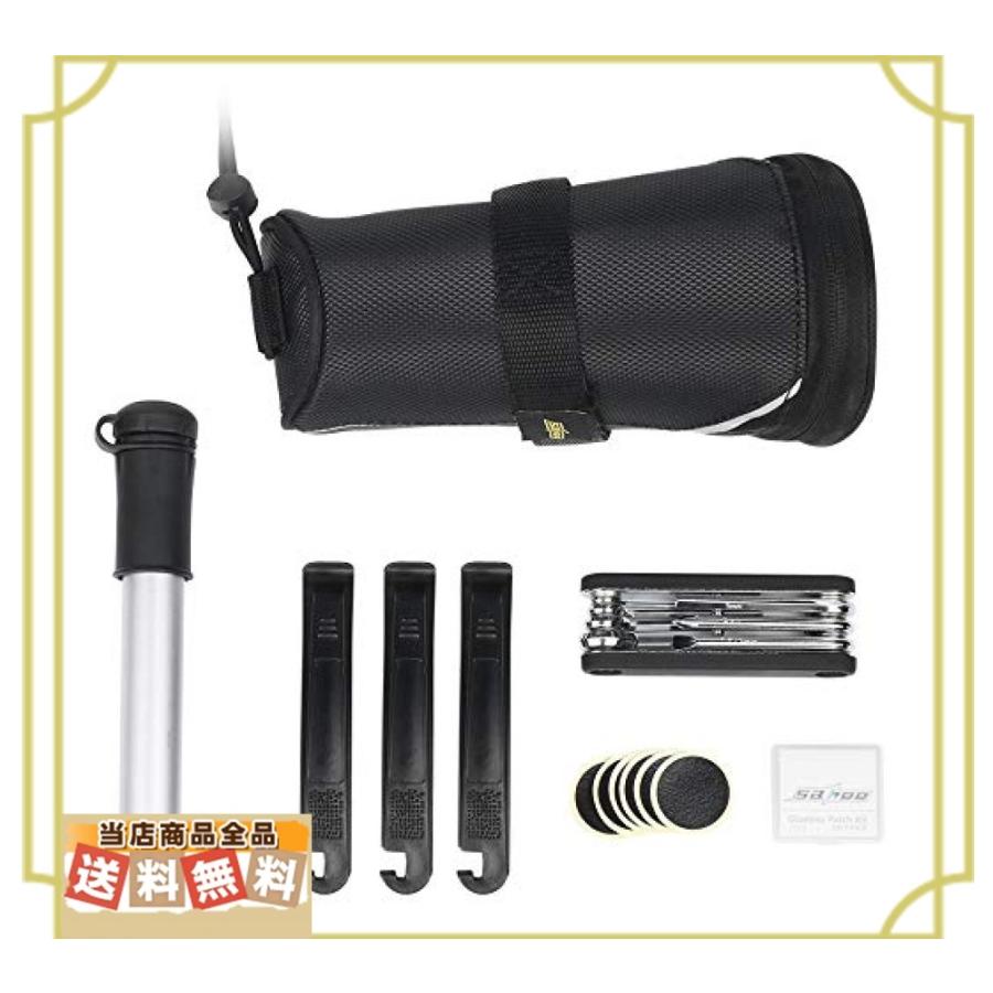 Oninaa 自転車 パンク修理キット 自転車用工具セット 大容量サドルバッグ ミニ空気ポンプ マルチツール 6枚タイ Morenotafurt Com