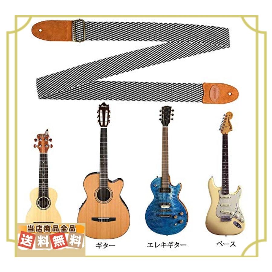 ギターストラップ かわいいストライプ 柔らかいコットン ピックポケット 本革 ベース エレクトリックギター Jkq9284 安心 丁寧 真心堂 通販 Yahoo ショッピング