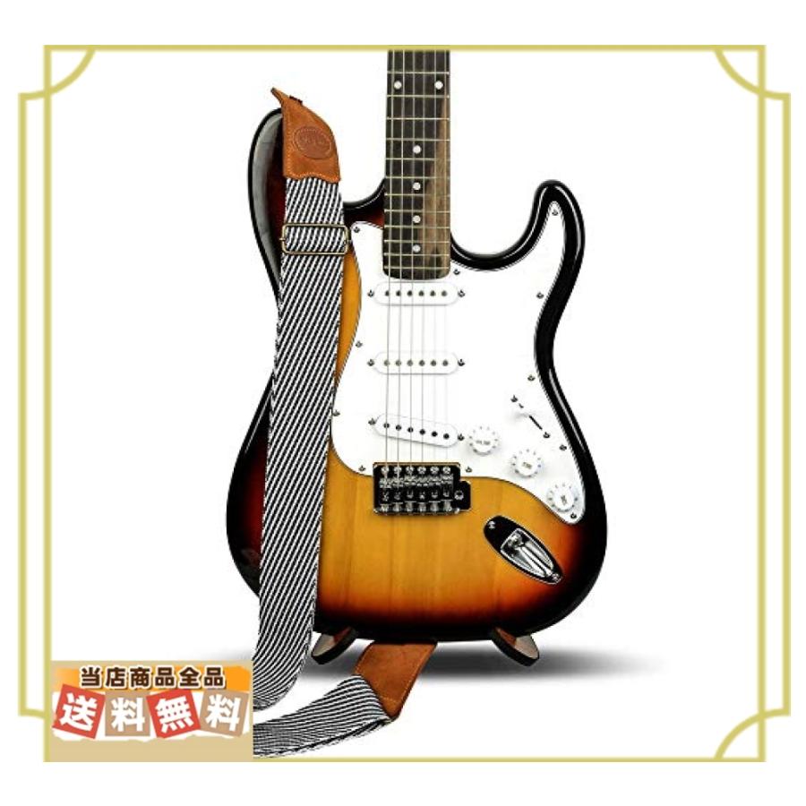 ギターストラップ かわいいストライプ 柔らかいコットン ピックポケット 本革 ベース エレクトリックギター Jkq9284 安心 丁寧 真心堂 通販 Yahoo ショッピング