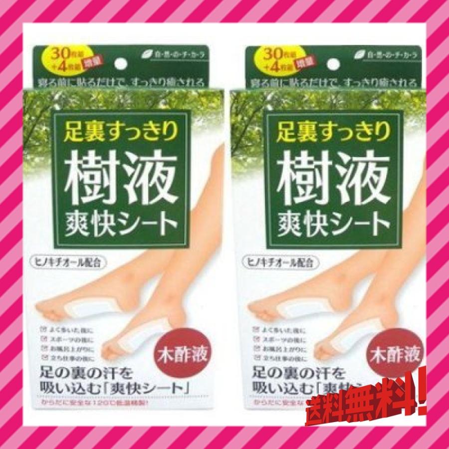 足裏すっきり 樹液爽快シート 30枚組 4枚組増量 ２個セット 計68枚組 Www Arilab Com Tr Index Php