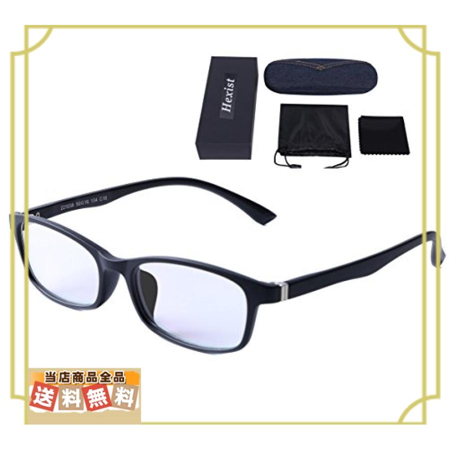 Hexist ブルーライトカット メガネ Pcメガネ 透明レンズ デニムケース付き マットブラック Vtv 安心 丁寧 真心堂 通販 Yahoo ショッピング