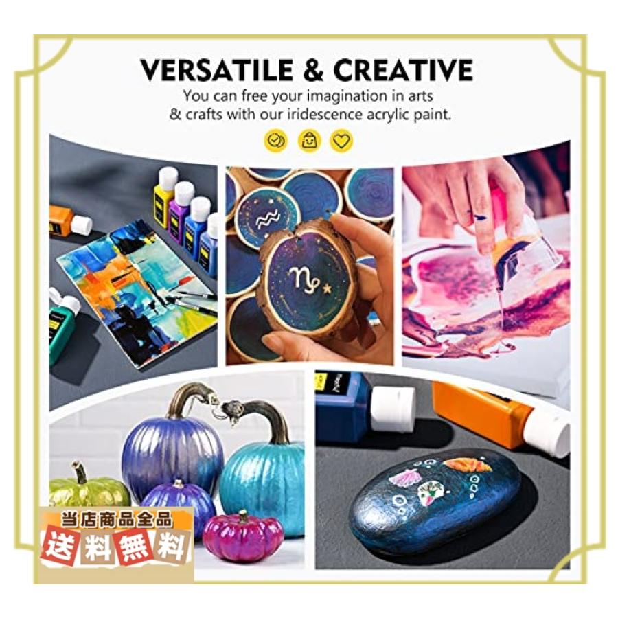 Magicfly アクリル絵の具 虹色 アクリル顔料 カメレオンカラー 蛍光色 24色セット ペイントブラシ3本付き 60ml 布 Wss 84xmufice3bn 安心 丁寧 真心堂 通販 Yahoo ショッピング