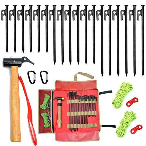 人気商品の D B J 40cm 30cm cm ペグ抜き ペグ打ち キャンプハンマー ペグハンマー 26点セット テントハンマー テントペグ D B J タープ テント設営用品 Oyostate Gov Ng