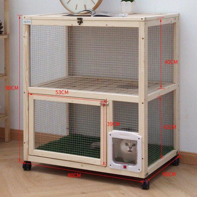 猫の別荘　キャットケージ２層ネコハウス 別荘 猫部屋 繁殖 アパート アパート ペット キャット別墅 猫のクライミング棚 通気 無臭 ケージ アパート 猫の別荘　キャットケージ２層ネコハウス 別荘 猫部屋 繁殖 ペット キャット別墅 猫のクライミング棚 通気 無臭 ケージ