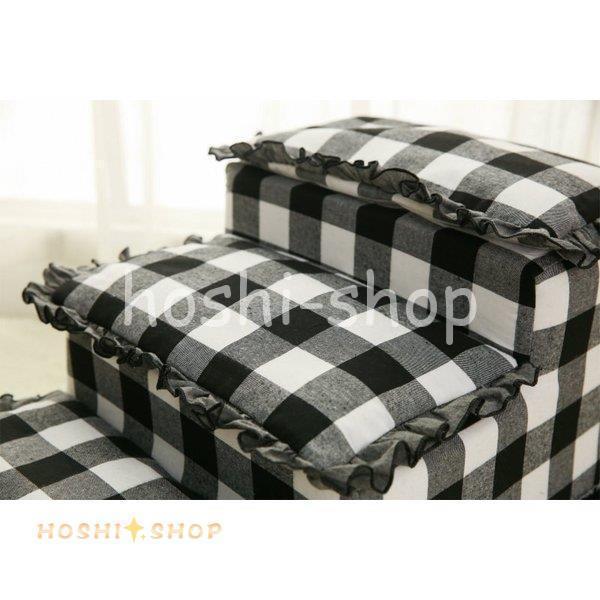 ペット 犬 猫 階段 ステップ 段差移動 補助階段 柔らかい クッション 3段 無地 チェック柄 ドット柄 フリル 花柄 レース ドッグ キャット ホワイト ペット 犬 猫 階段 ステップ 段差移動 補助階段 柔らかい クッション 3段 無地 チェック柄 ドット柄 フリル 花柄 レース ドッグ キャット ホワイト