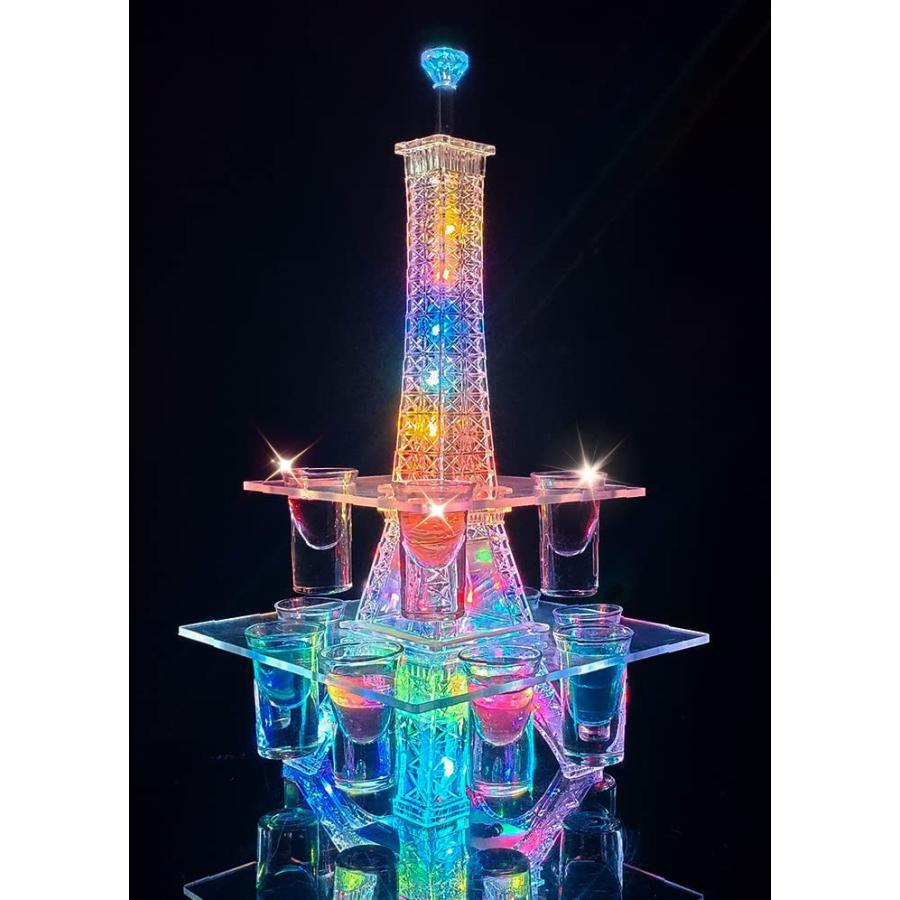パリの夢 - エッフェル塔 酒棚 LED酒ボトルの表示棚 バーホテルLED酒棚