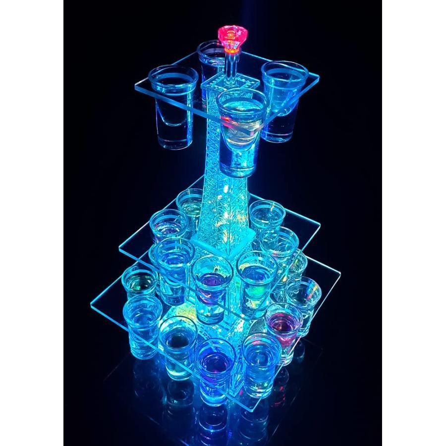 パリの夢 - エッフェル塔 酒棚 LED酒ボトルの表示棚 バーホテルLED酒棚