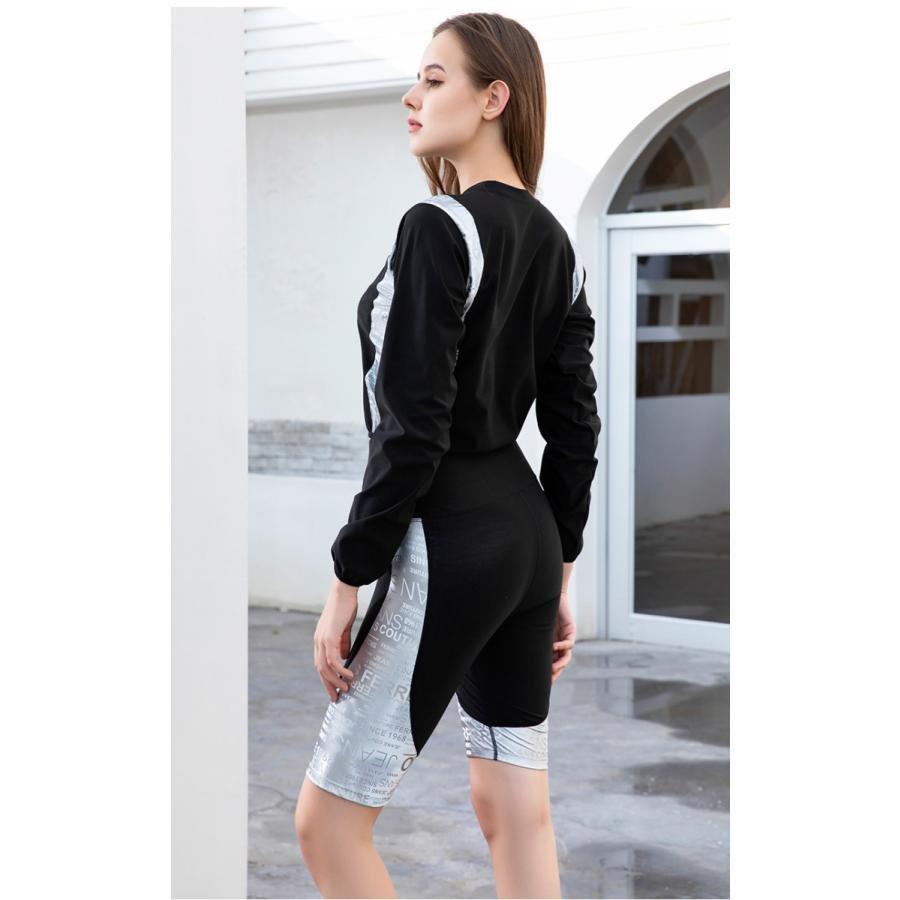 ジャージセット 2点セット ハーフレギンス 保温 プルオーバー 爆汗トレーニング 代謝アップ トレーニング ダイエット 発汗促進 カロリー消費 冬の汗活 | ホームアイホーム | 17