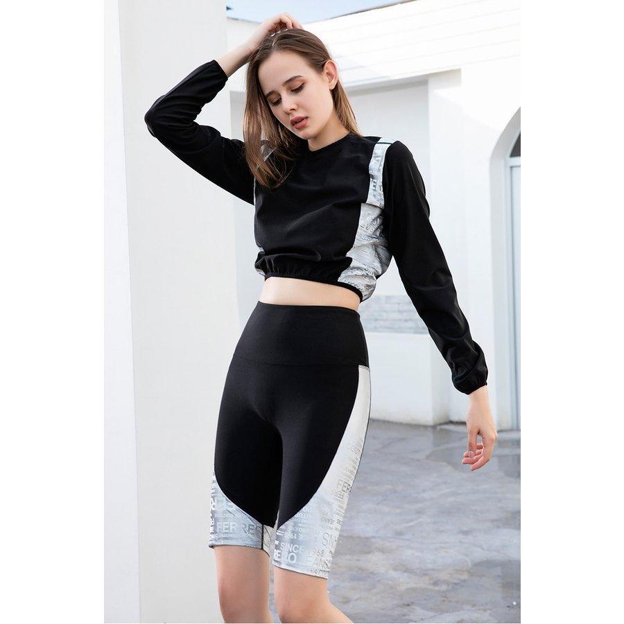 ジャージセット 2点セット ハーフレギンス 保温 プルオーバー 爆汗トレーニング 代謝アップ トレーニング ダイエット 発汗促進 カロリー消費 冬の汗活 | ホームアイホーム | 07