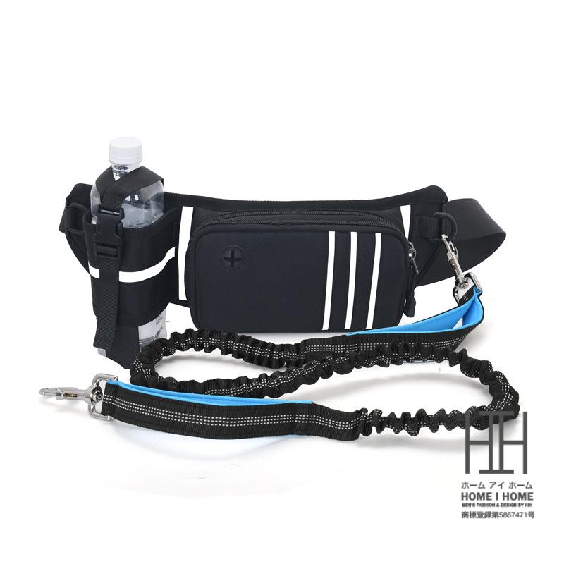 ランニングポーチ ウエストポーチ 揺れない 犬用リード付き ペット 散歩 ランニングバッグ ジョギングポーチ ボトルポーチ ペットボトル ウォーキング マラソン | ホームアイホーム