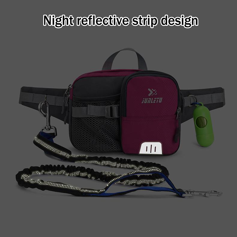 犬 ペット散歩用ウエストバッグセット おでかけマナーカプセル ゴミ袋 犬用リード ランニングポーチ ウォーキング ジョギング 収納 機能性 | ホームアイホーム | 14