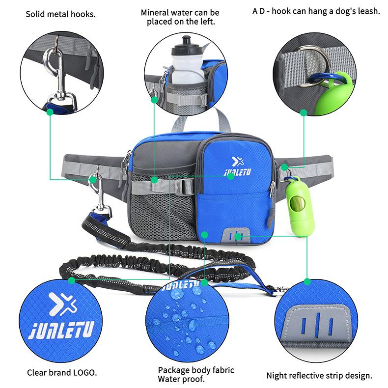 犬 ペット散歩用ウエストバッグセット おでかけマナーカプセル ゴミ袋 犬用リード ランニングポーチ ウォーキング ジョギング 収納 機能性 | ホームアイホーム | 18