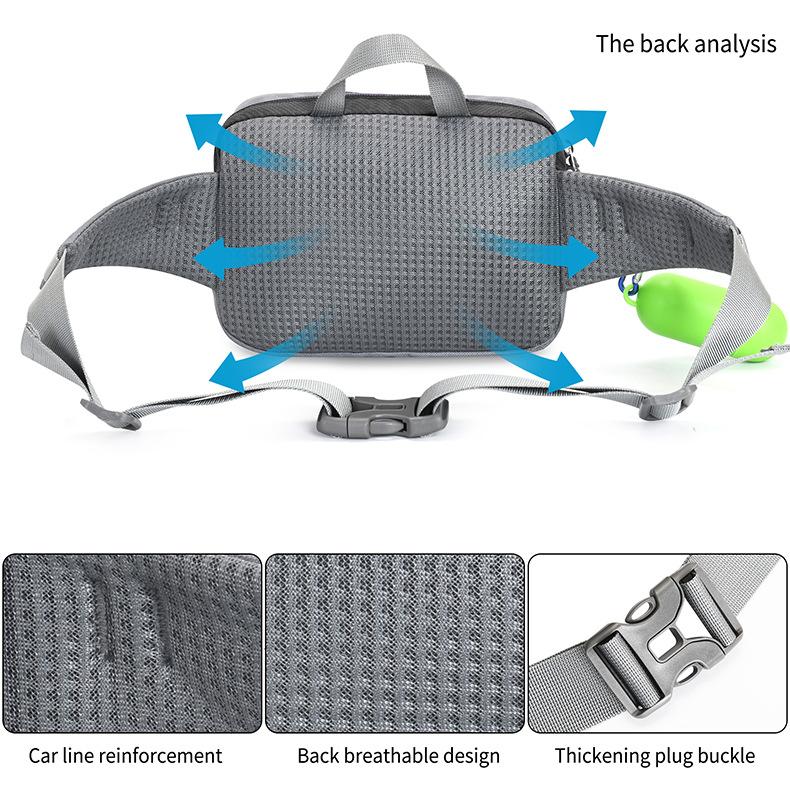 犬 ペット散歩用ウエストバッグセット おでかけマナーカプセル ゴミ袋 犬用リード ランニングポーチ ウォーキング ジョギング 収納 機能性 | ホームアイホーム | 09