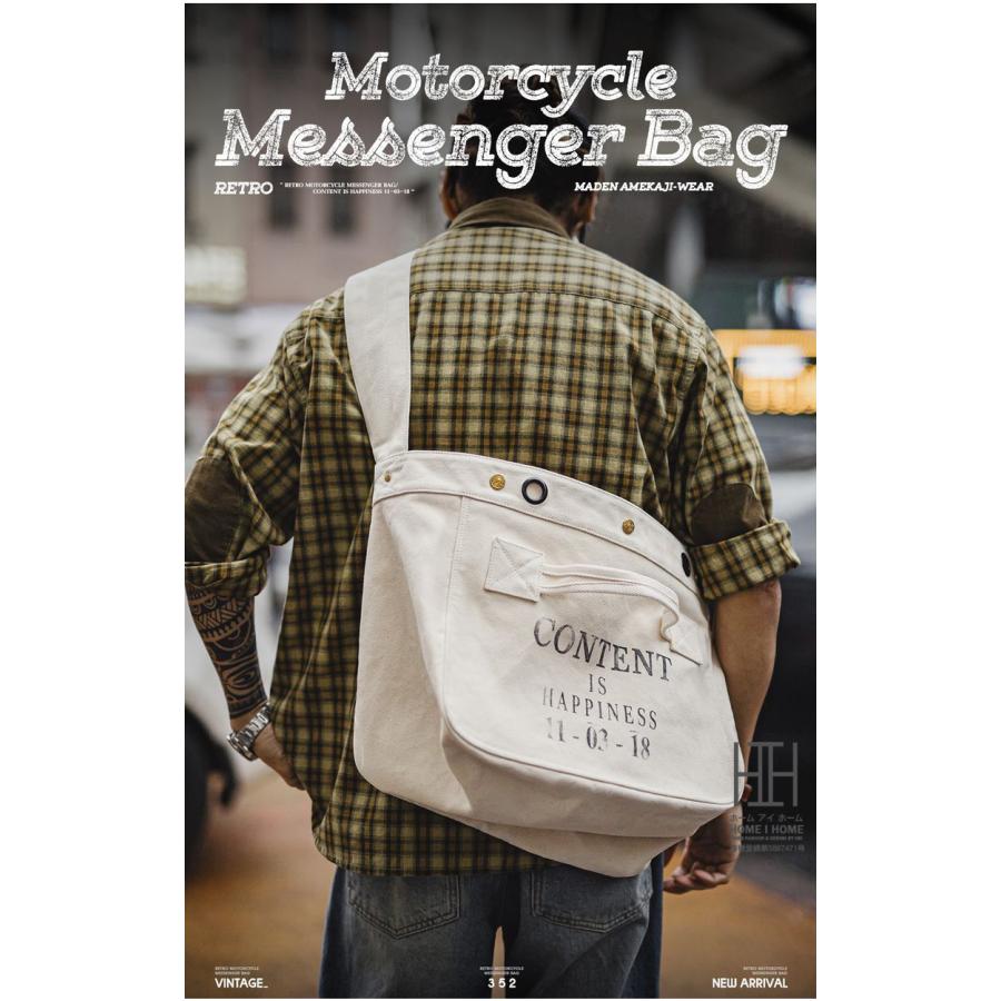 メッセンジャーバッグ 帆布 ビッグショルダーバッグ メンズ プリント 大容量 キャンバストート キャンバス トートバッグ 斜めがけバッグ 大きめ A4 おしゃれ | ホームアイホーム | 04