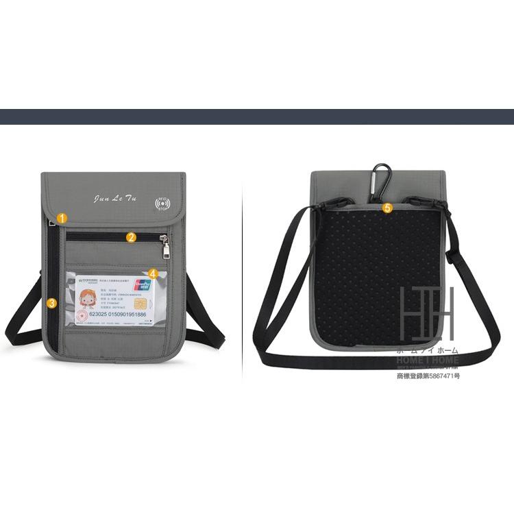 パスポートケース ストラップ付き 防水 2WAY スキミング防止 安全 ポーチ 防犯  セキュリティーポーチ ネックポーチ 斜め掛け 薄型 海外旅行 | ホームアイホーム | 14